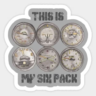 This Is My Six Pack Sticker